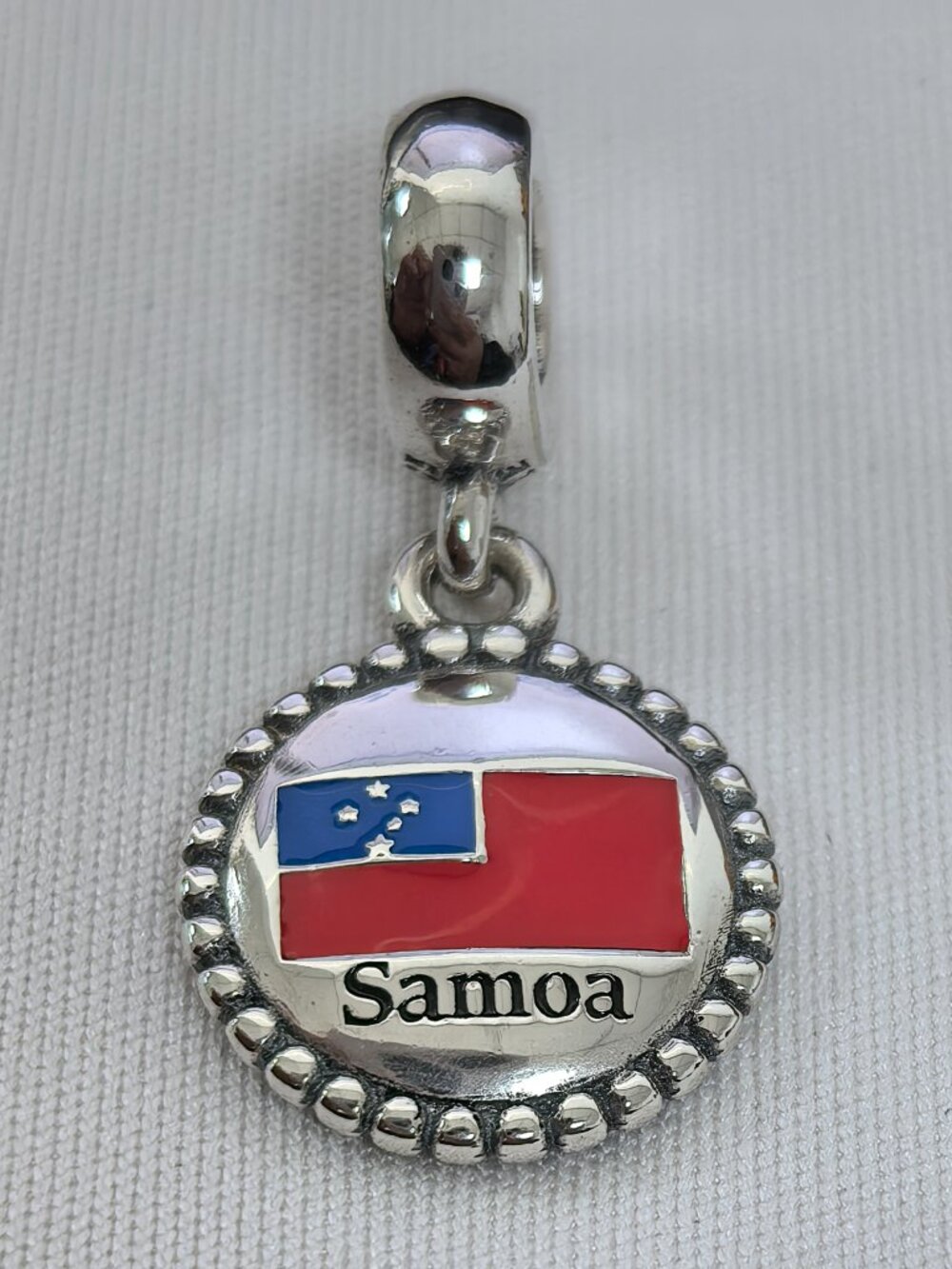 Pandora Samoa Exclusive Dangle Charm Pendant, S925 Silver Jewelry